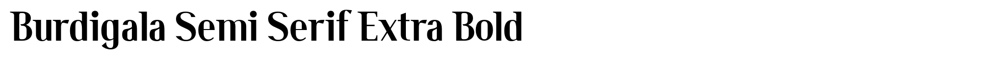 Burdigala Semi Serif Extra Bold image